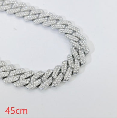 Cuban Chain Diamond Bracelet 14mm Diamond Full Diamond