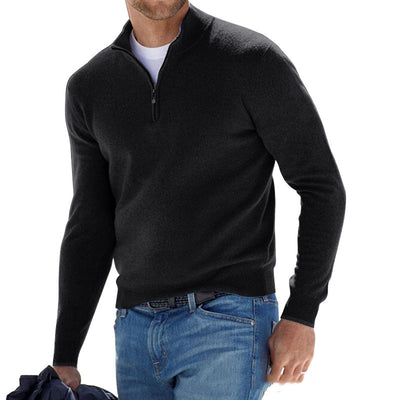 European And American Long-sleeved Bottoming Shirt Autumn And Winter Men's Cardigan