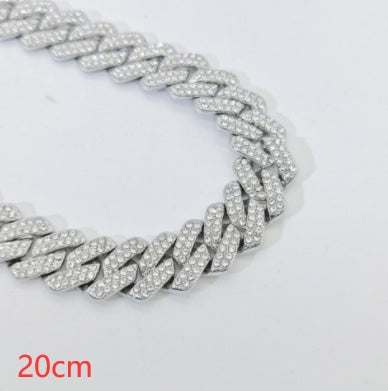 Cuban Chain Diamond Bracelet 14mm Diamond Full Diamond