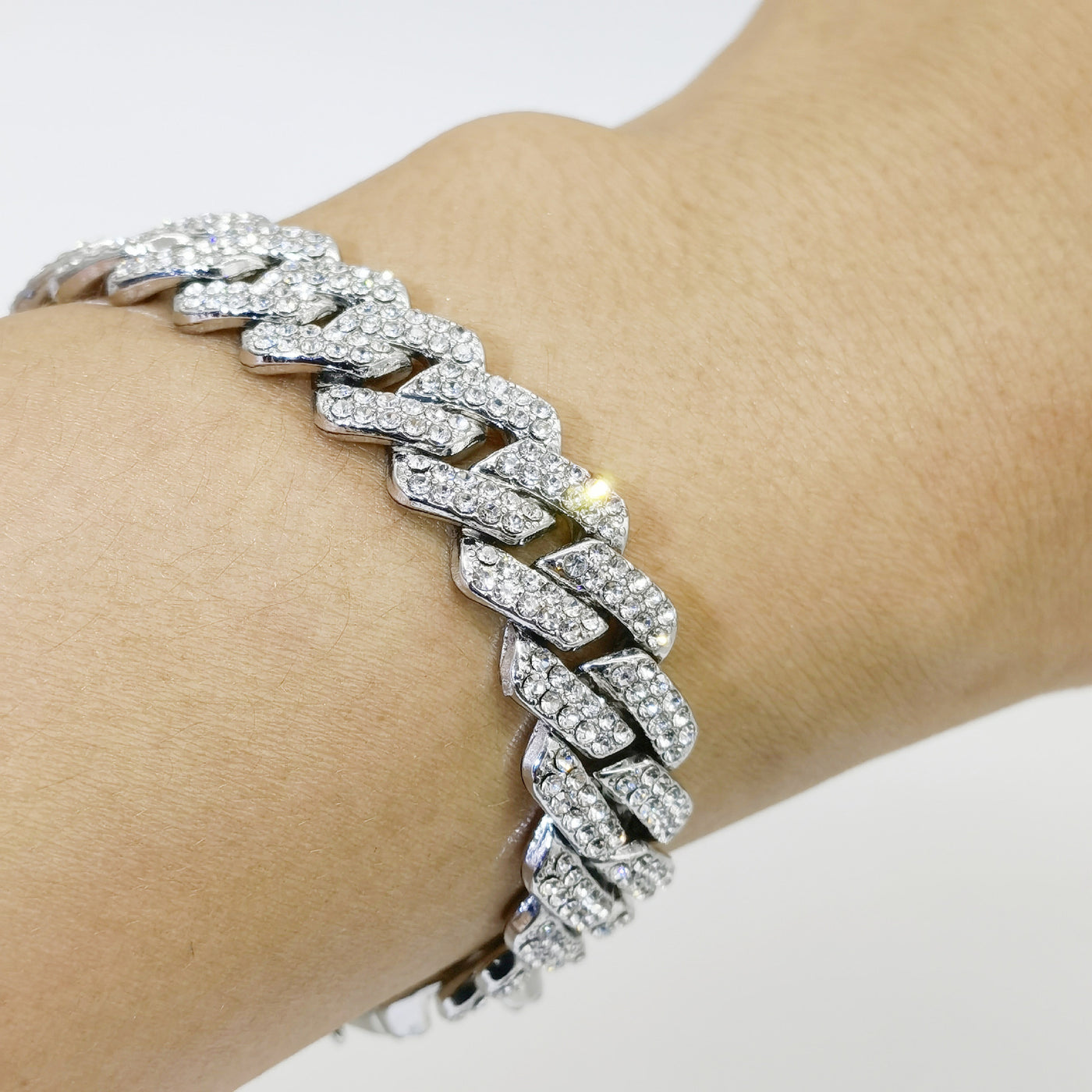 Cuban Chain Diamond Bracelet 14mm Diamond Full Diamond