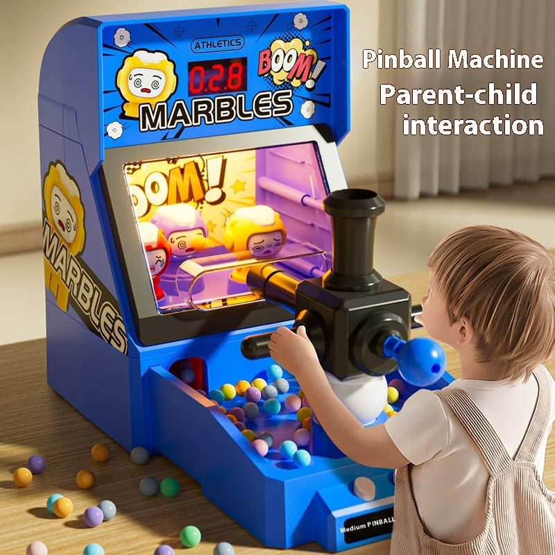 Shooting Game Machine Children's Toy Interactive Boy Puzzle Sound And Light Playing Marbles