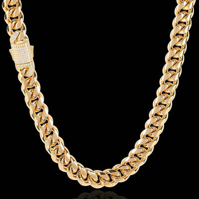 Stainless Steel Cuban Chain Men's Necklace