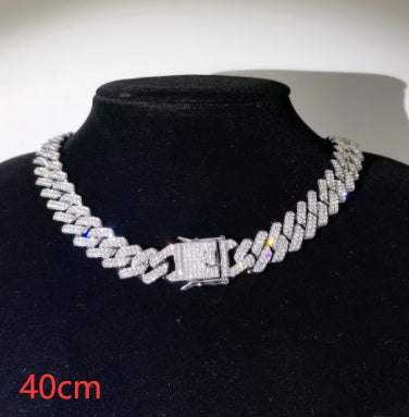 Cuban Chain Diamond Bracelet 14mm Diamond Full Diamond