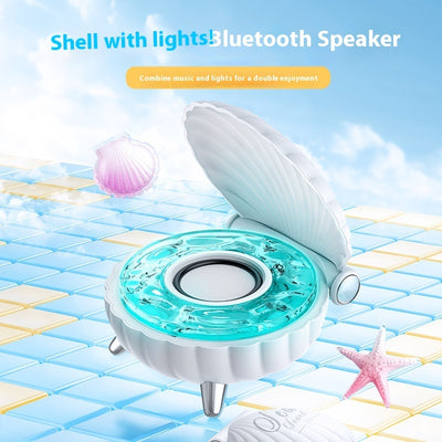 Shell Bluetooth Stereo Colorful Light Bedroom Mini Ambience Light