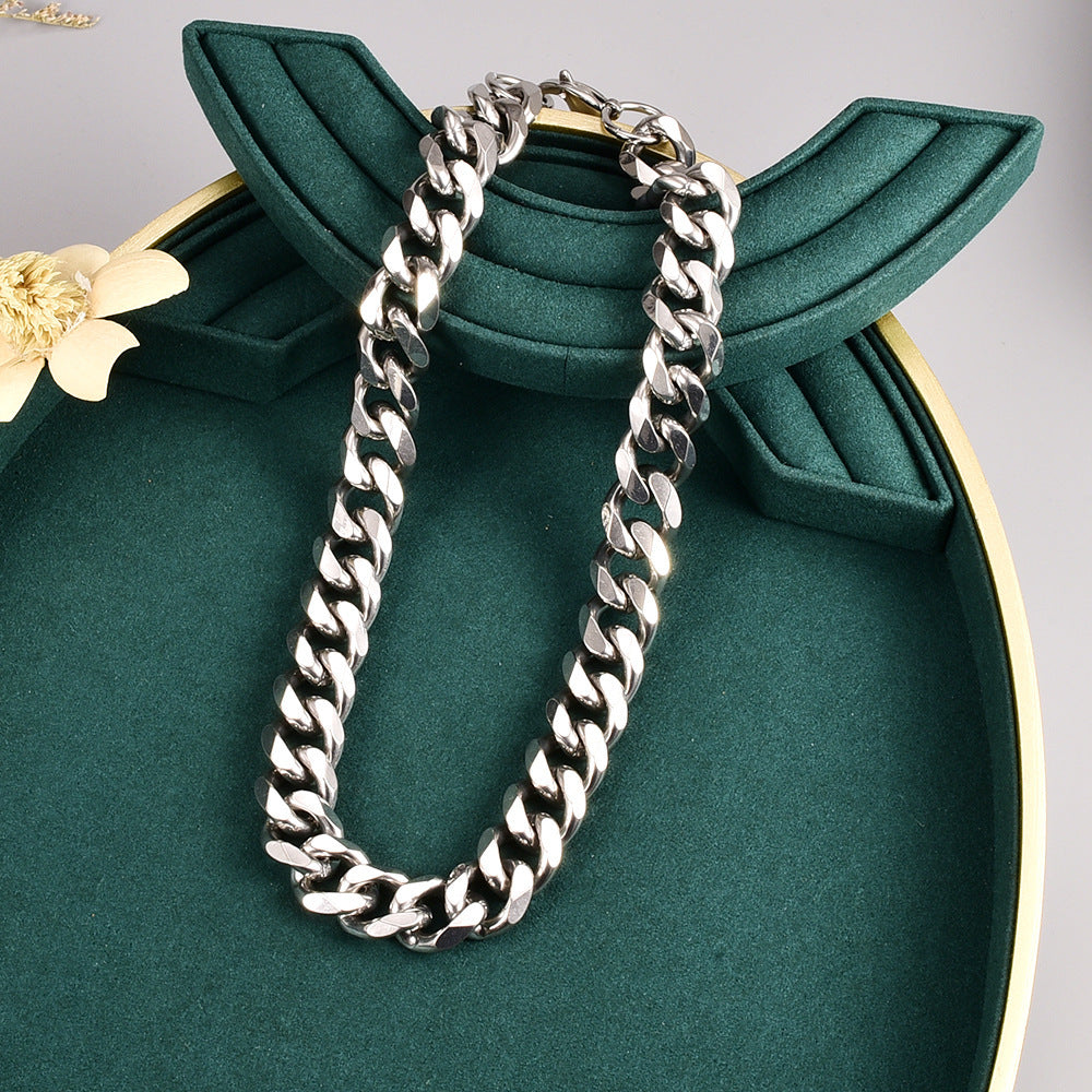 Stainless Steel Cuban Chain Necklace