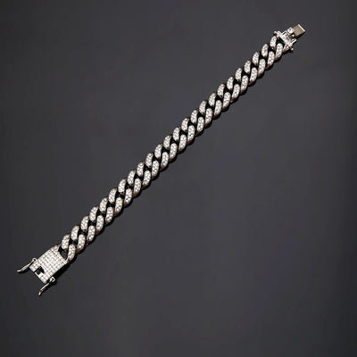 Cuban Bracelet Diamond Cuban Link Chain Hiphop Jewelry