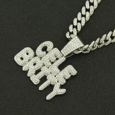 Men's Cool Diamond Pendant Cuban Chain