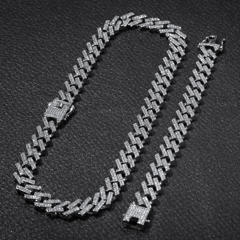 Rhombus full diamond Cuban chain