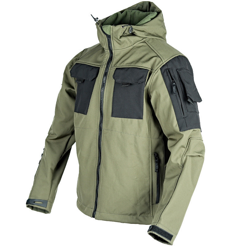 Tactical Soft Shell Jacket Tactical Windbreaker Waterproof Outdoor