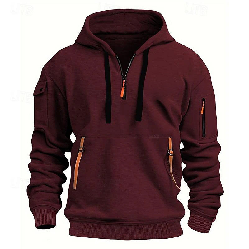 Dropped Shoulder Hooded Sweatshirt Men's Women's Plus Size Loose Pullover Fashion Sweatshirt