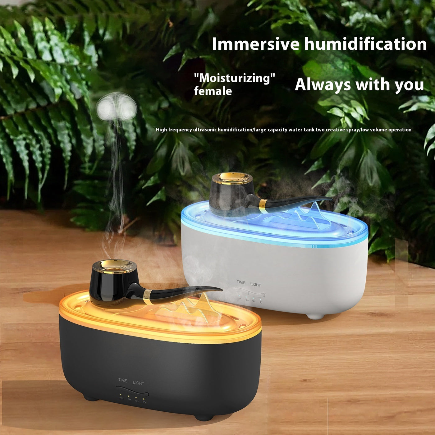 Creative Tobacco Pipe Aroma Diffuser Desktop Humidifier