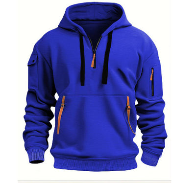 Dropped Shoulder Hooded Sweatshirt Men's Women's Plus Size Loose Pullover Fashion Sweatshirt