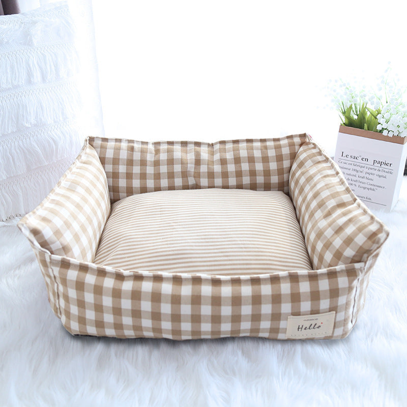 Spring And Summer New Korean Kennel Removable And Washable Four Seasons Universal Cat Nest