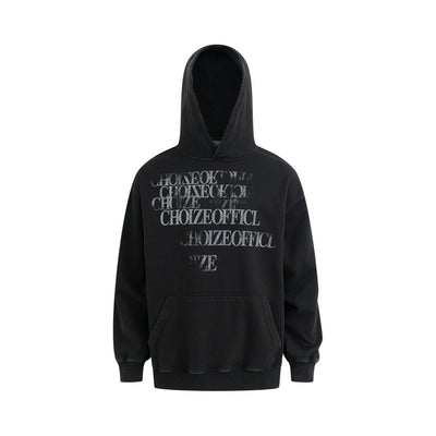 Men's Street Fashion Washing Water Printed Hoodie