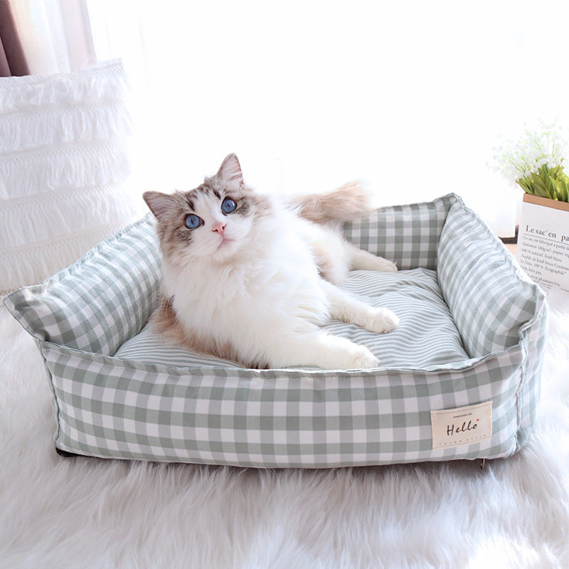 Spring And Summer New Korean Kennel Removable And Washable Four Seasons Universal Cat Nest