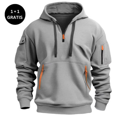 Dropped Shoulder Hooded Sweatshirt Men's Women's Plus Size Loose Pullover Fashion Sweatshirt