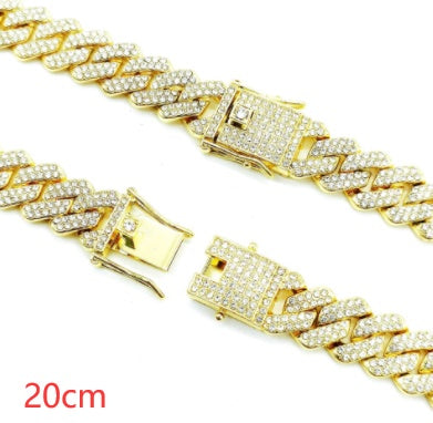 Cuban Chain Diamond Bracelet 14mm Diamond Full Diamond