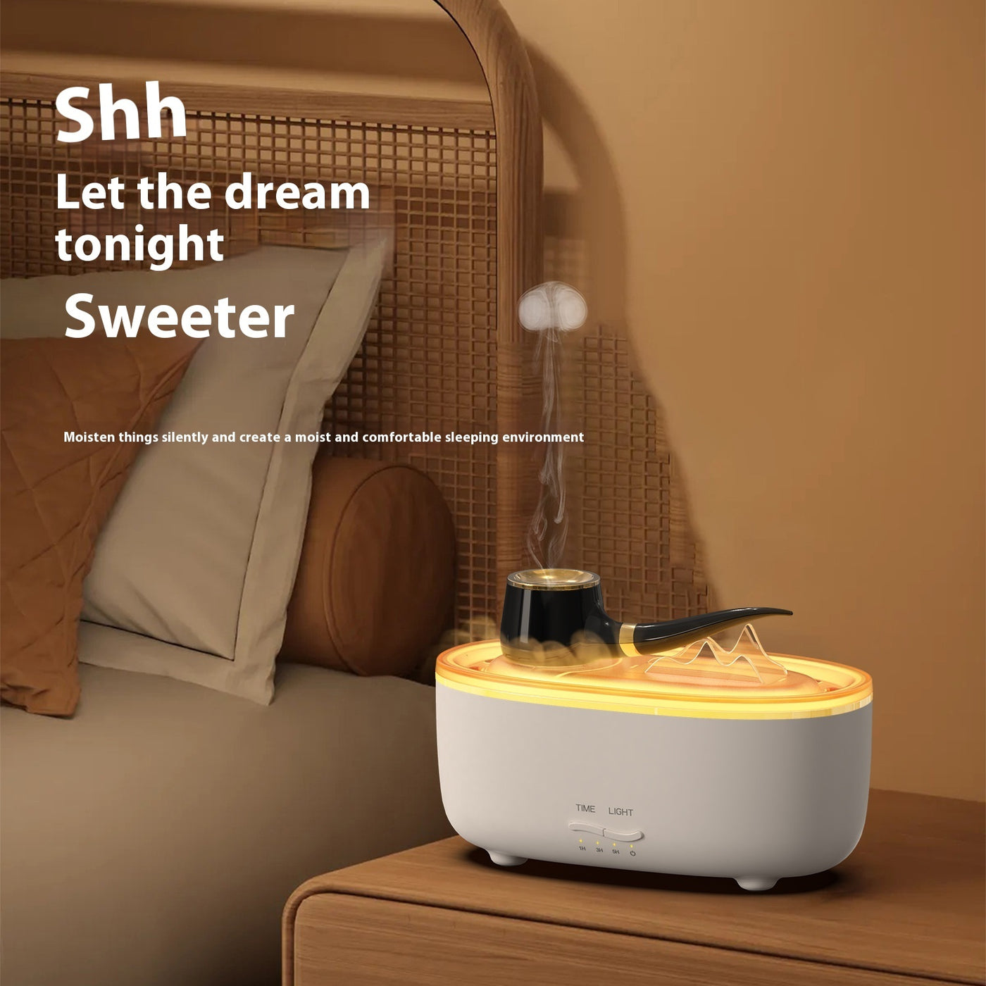 Creative Tobacco Pipe Aroma Diffuser Desktop Humidifier